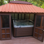 Stylish Aspen 10x14 Hot Tub Gazebo for Your Backyard Oasis