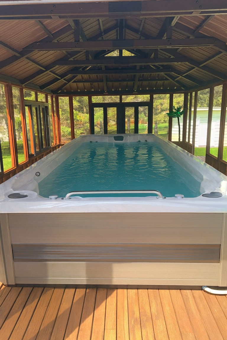 Brentwood 14x24 Swim Spa Gazebo & Backyard Pavilion Ideas