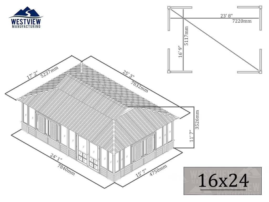 Elevation for Brentwood 16x24