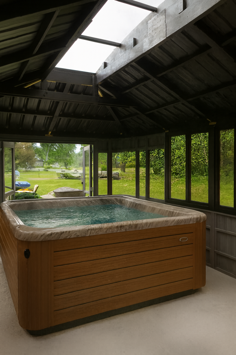 Luxurious Hot Tub Gazebo with Skylight: Colorado 12x18