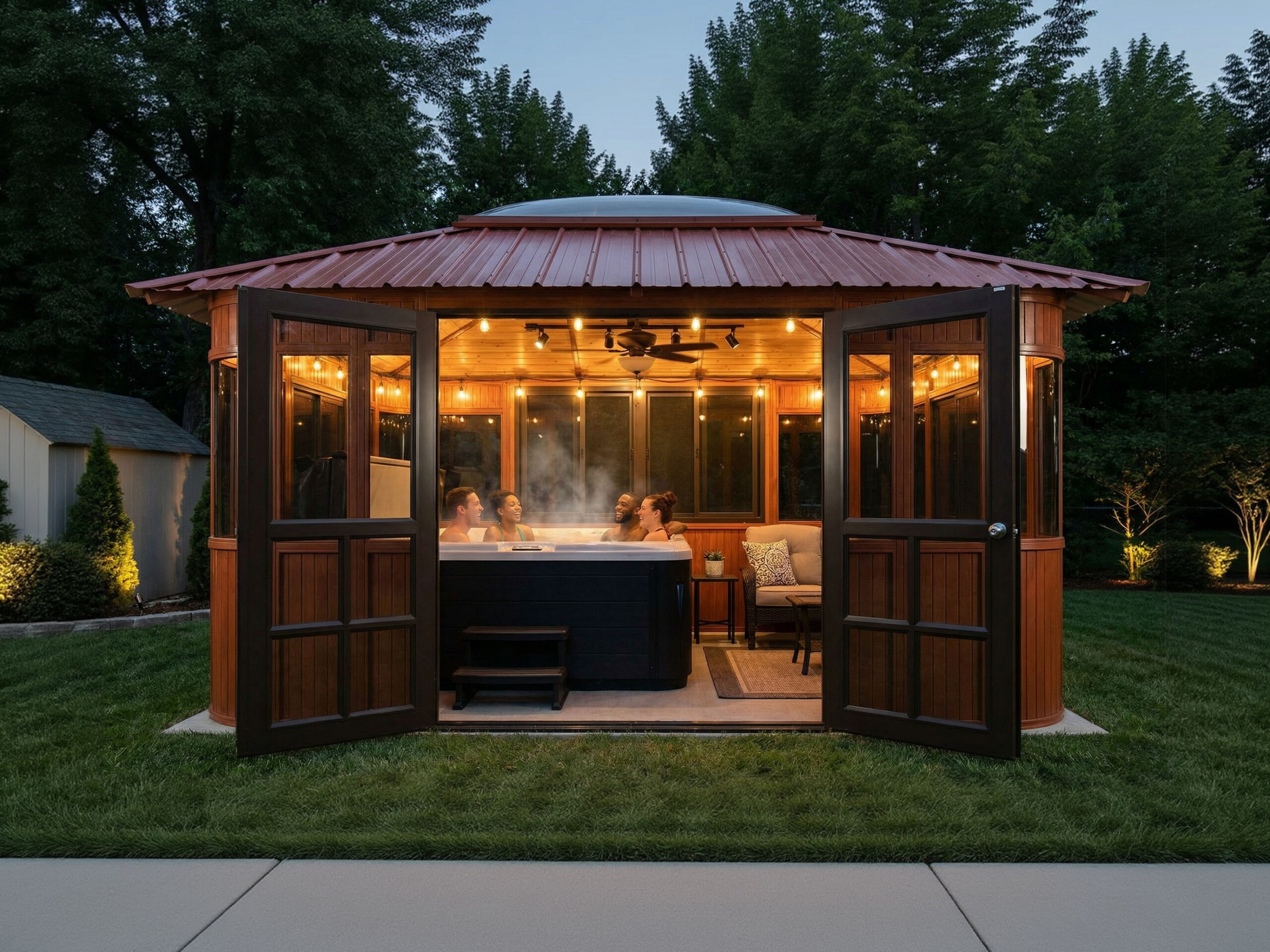 Aspen 12x20 Hot Tub Gazebo | Westview Manufacturing
