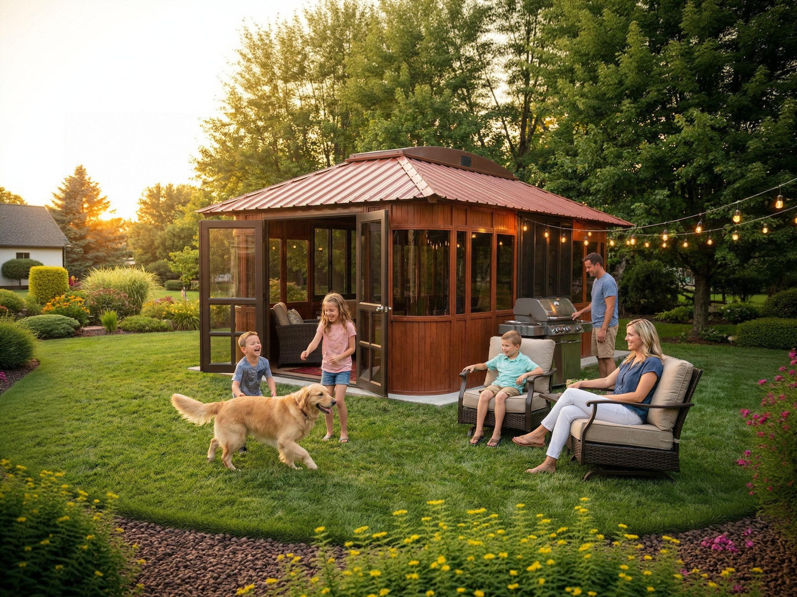 Aspen 12x20 Hot Tub Gazebo | Westview Manufacturing