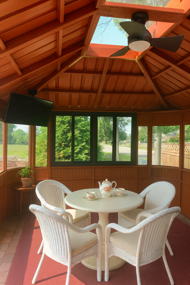 Aspen 12x18 Gazebo Tea Room Design with Skylight