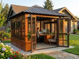 Brentwood 10x10 gazebo office